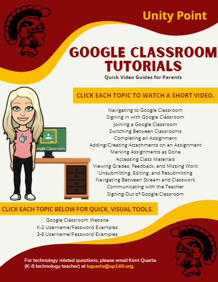 Google Classroom Parent Tutorials
